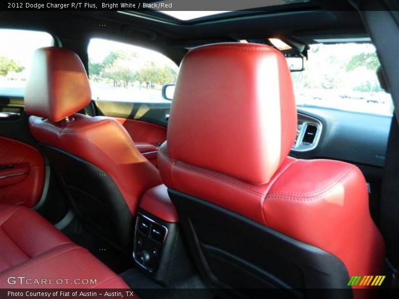 Bright White / Black/Red 2012 Dodge Charger R/T Plus
