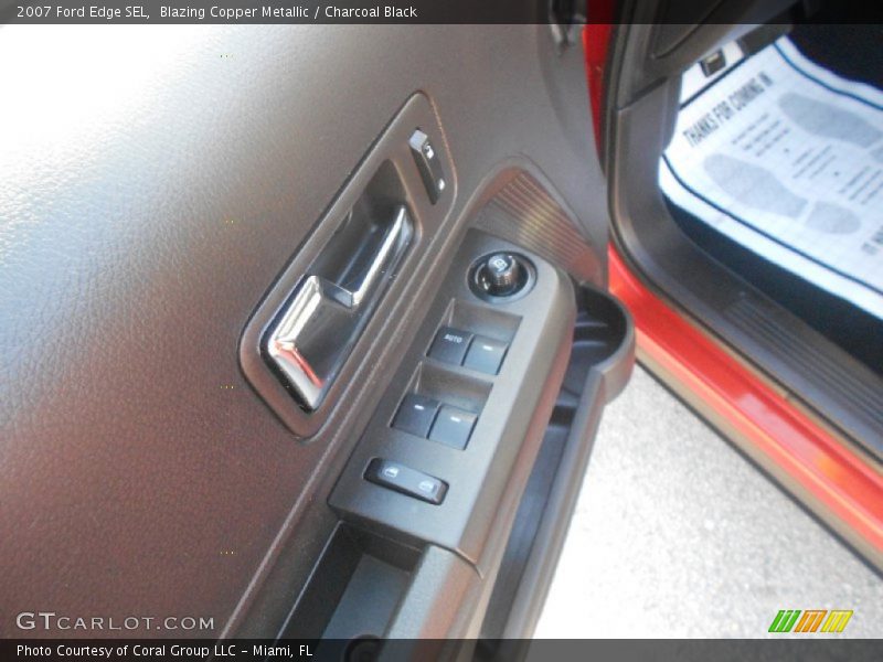 Blazing Copper Metallic / Charcoal Black 2007 Ford Edge SEL