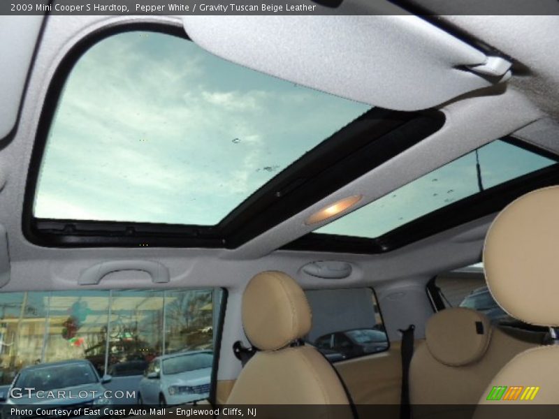 Pepper White / Gravity Tuscan Beige Leather 2009 Mini Cooper S Hardtop
