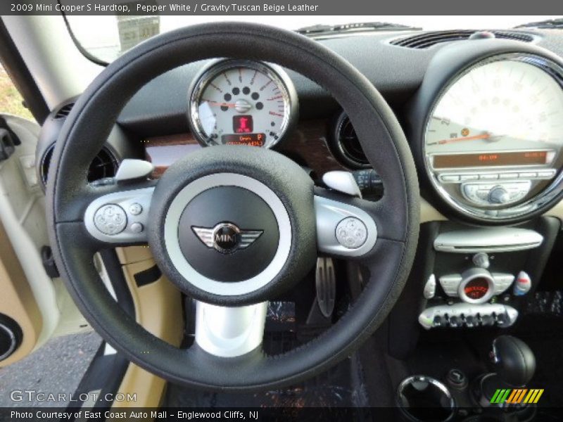 Pepper White / Gravity Tuscan Beige Leather 2009 Mini Cooper S Hardtop