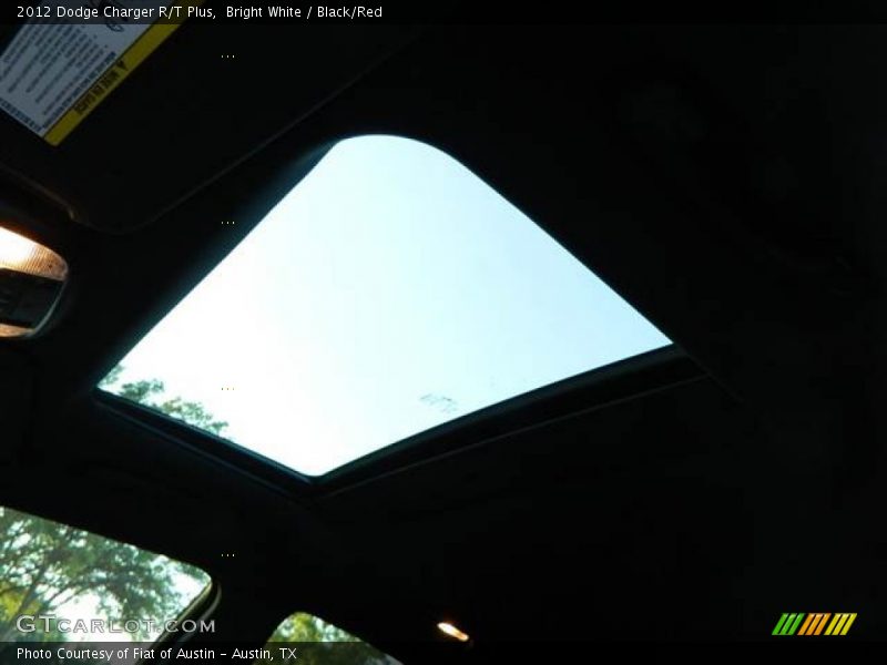 Bright White / Black/Red 2012 Dodge Charger R/T Plus