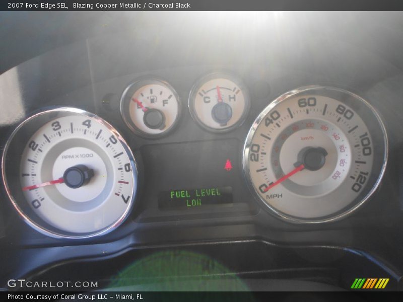 Blazing Copper Metallic / Charcoal Black 2007 Ford Edge SEL