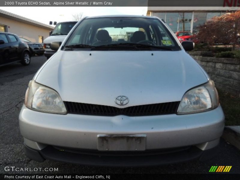 Alpine Silver Metallic / Warm Gray 2000 Toyota ECHO Sedan