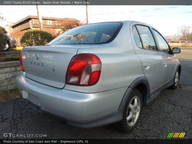 Alpine Silver Metallic / Warm Gray 2000 Toyota ECHO Sedan
