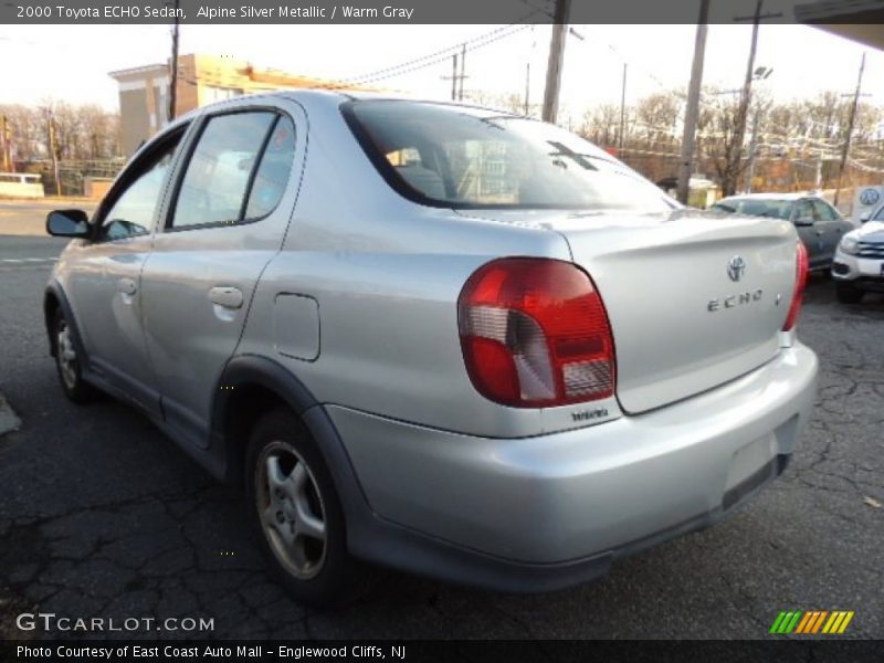 Alpine Silver Metallic / Warm Gray 2000 Toyota ECHO Sedan