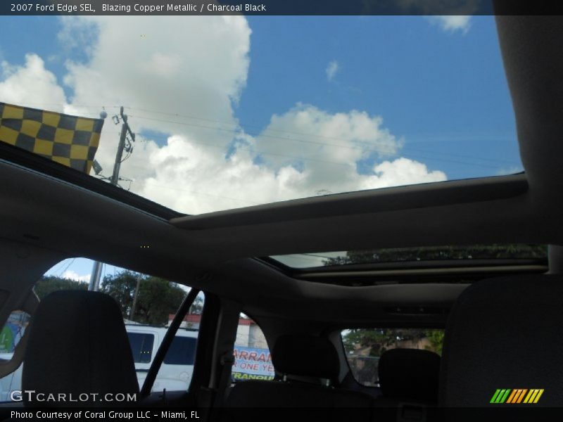 Blazing Copper Metallic / Charcoal Black 2007 Ford Edge SEL