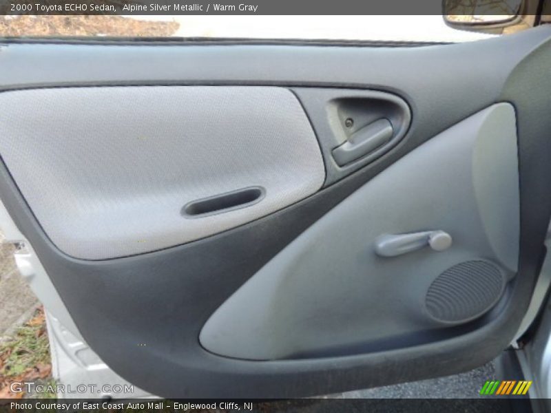 Alpine Silver Metallic / Warm Gray 2000 Toyota ECHO Sedan