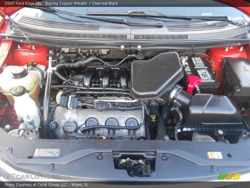 Blazing Copper Metallic / Charcoal Black 2007 Ford Edge SEL