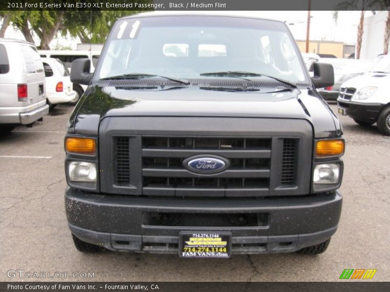 Black / Medium Flint 2011 Ford E Series Van E350 XLT Extended Passenger