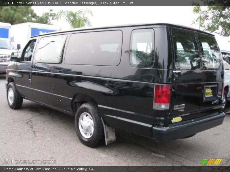 Black / Medium Flint 2011 Ford E Series Van E350 XLT Extended Passenger