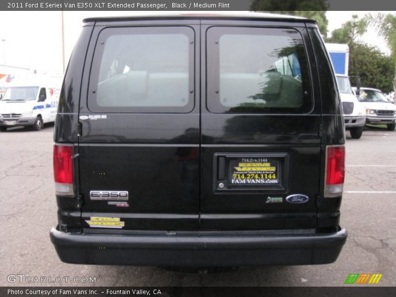 Black / Medium Flint 2011 Ford E Series Van E350 XLT Extended Passenger