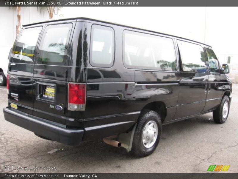 Black / Medium Flint 2011 Ford E Series Van E350 XLT Extended Passenger