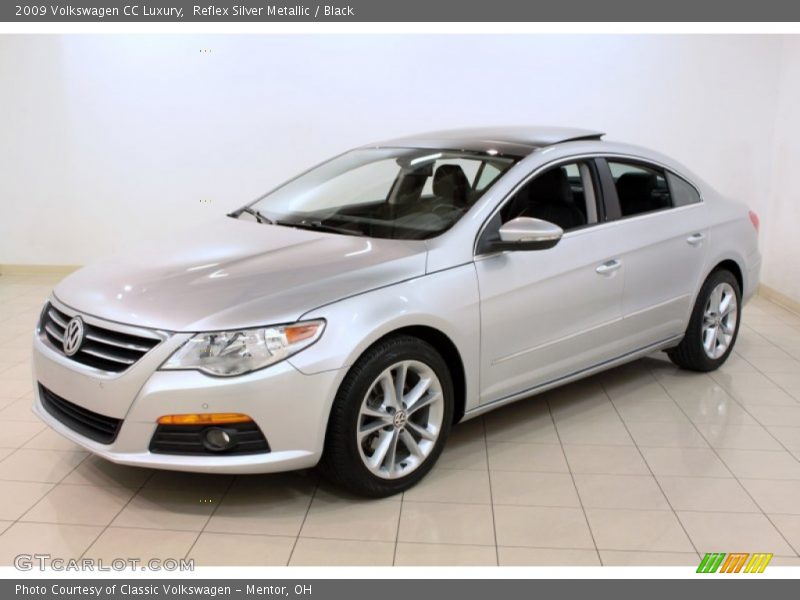 Reflex Silver Metallic / Black 2009 Volkswagen CC Luxury