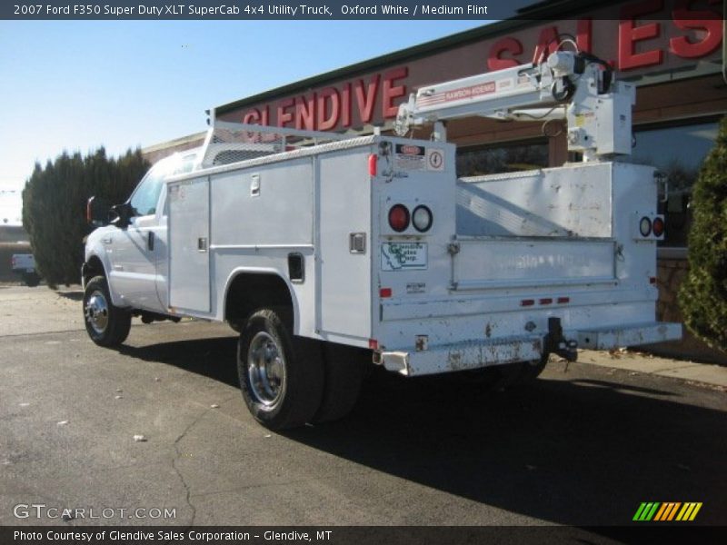 Oxford White / Medium Flint 2007 Ford F350 Super Duty XLT SuperCab 4x4 Utility Truck
