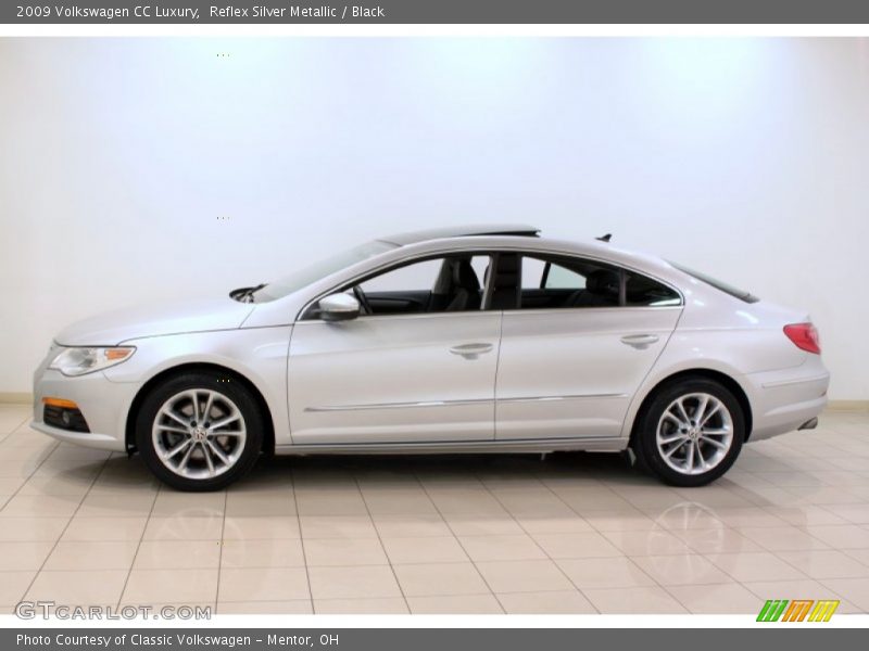 Reflex Silver Metallic / Black 2009 Volkswagen CC Luxury