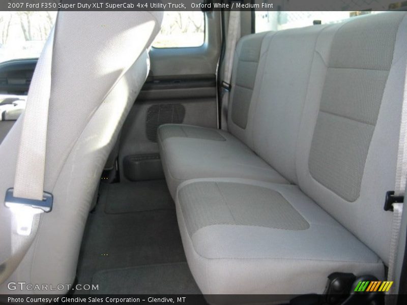 Oxford White / Medium Flint 2007 Ford F350 Super Duty XLT SuperCab 4x4 Utility Truck
