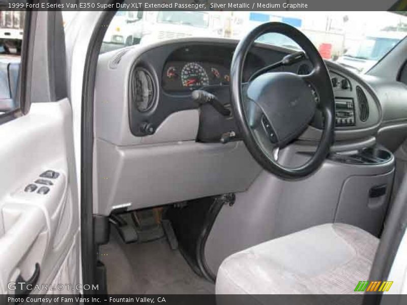 Silver Metallic / Medium Graphite 1999 Ford E Series Van E350 Super Duty XLT Extended Passenger