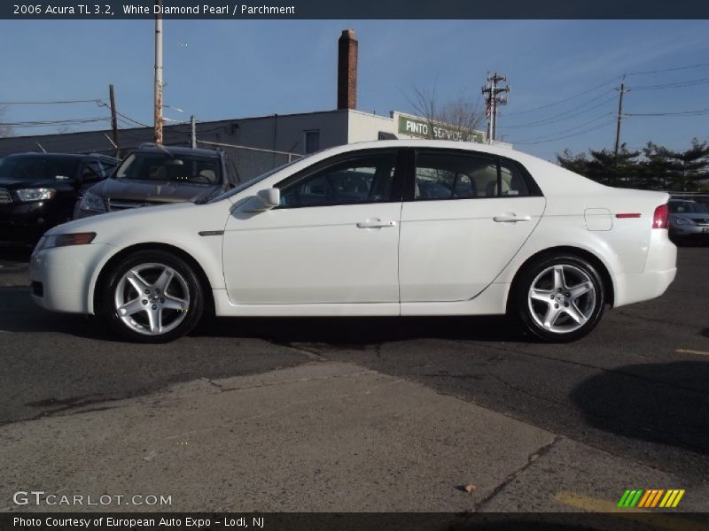 White Diamond Pearl / Parchment 2006 Acura TL 3.2