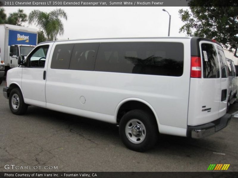 Summit White / Medium Pewter 2011 Chevrolet Express LT 3500 Extended Passenger Van