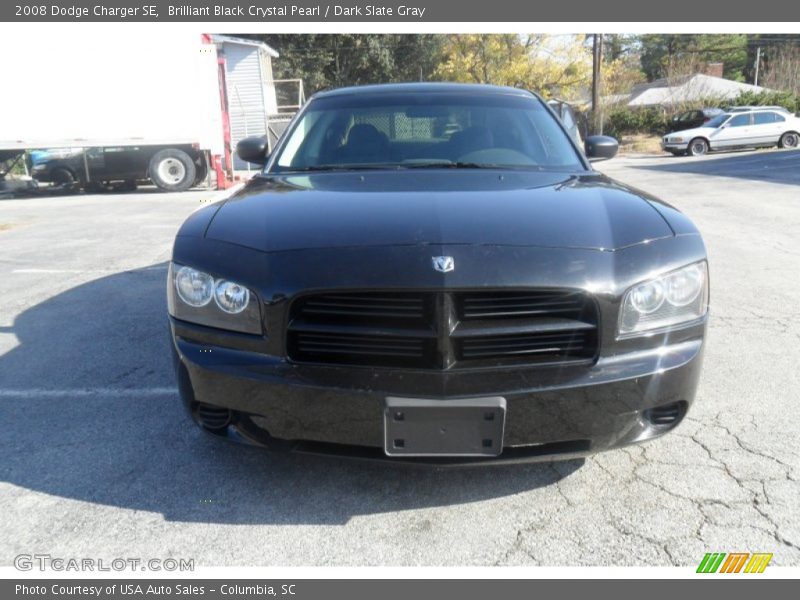 Brilliant Black Crystal Pearl / Dark Slate Gray 2008 Dodge Charger SE