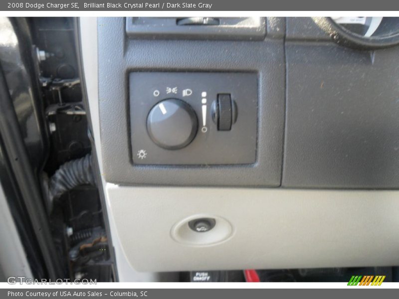 Brilliant Black Crystal Pearl / Dark Slate Gray 2008 Dodge Charger SE