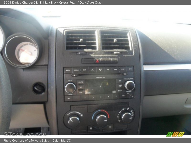 Brilliant Black Crystal Pearl / Dark Slate Gray 2008 Dodge Charger SE