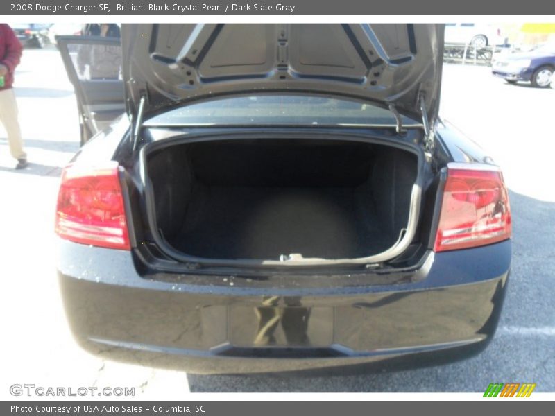Brilliant Black Crystal Pearl / Dark Slate Gray 2008 Dodge Charger SE