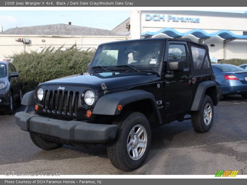 Black / Dark Slate Gray/Medium Slate Gray 2008 Jeep Wrangler X 4x4