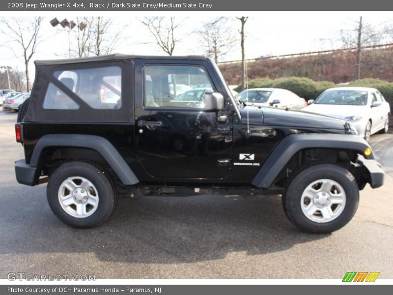 Black / Dark Slate Gray/Medium Slate Gray 2008 Jeep Wrangler X 4x4
