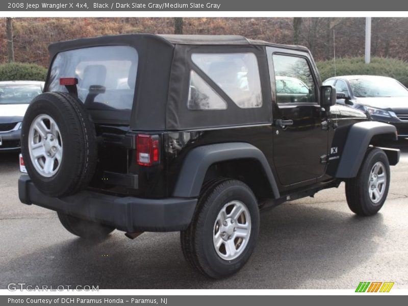 Black / Dark Slate Gray/Medium Slate Gray 2008 Jeep Wrangler X 4x4
