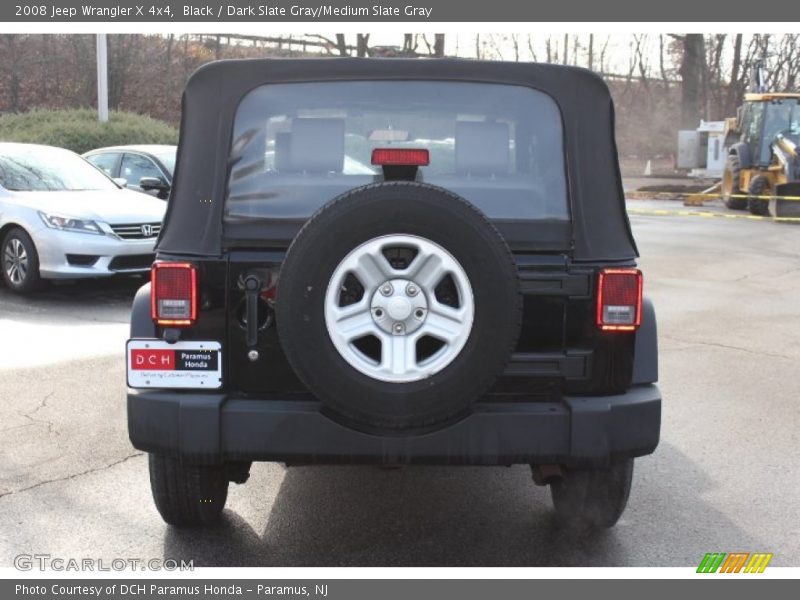 Black / Dark Slate Gray/Medium Slate Gray 2008 Jeep Wrangler X 4x4