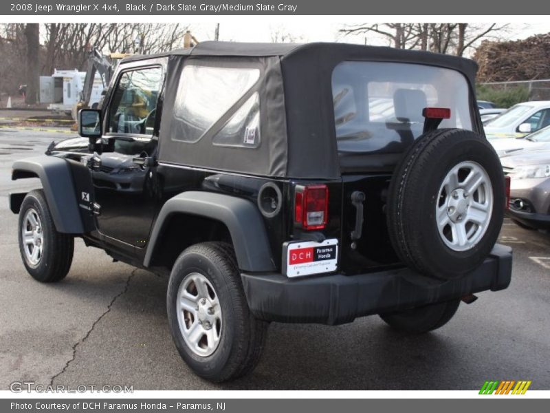 Black / Dark Slate Gray/Medium Slate Gray 2008 Jeep Wrangler X 4x4