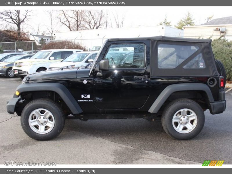 Black / Dark Slate Gray/Medium Slate Gray 2008 Jeep Wrangler X 4x4