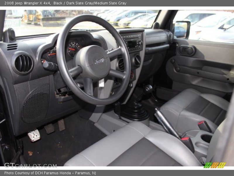 Black / Dark Slate Gray/Medium Slate Gray 2008 Jeep Wrangler X 4x4