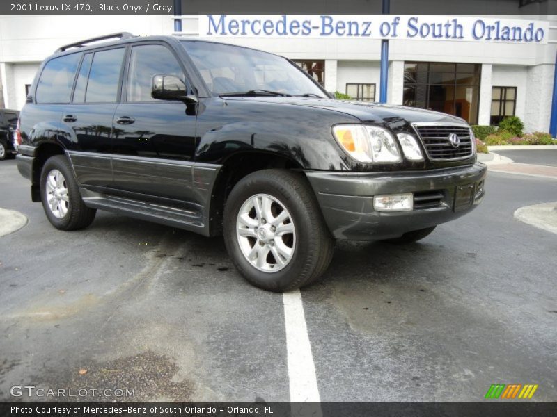 Black Onyx / Gray 2001 Lexus LX 470