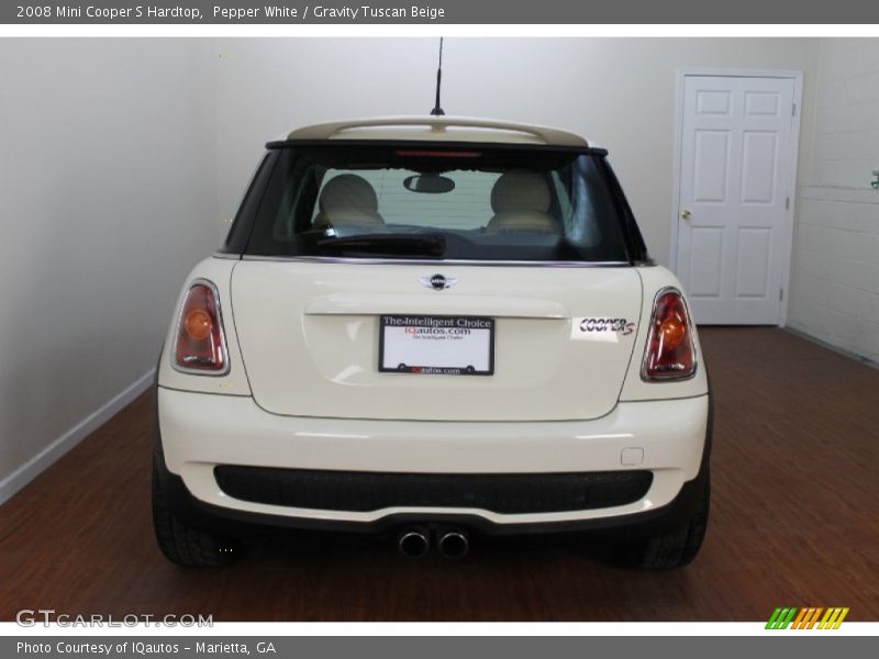 Pepper White / Gravity Tuscan Beige 2008 Mini Cooper S Hardtop