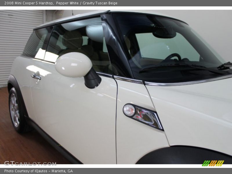 Pepper White / Gravity Tuscan Beige 2008 Mini Cooper S Hardtop