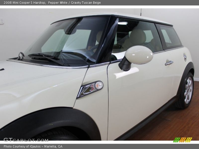 Pepper White / Gravity Tuscan Beige 2008 Mini Cooper S Hardtop