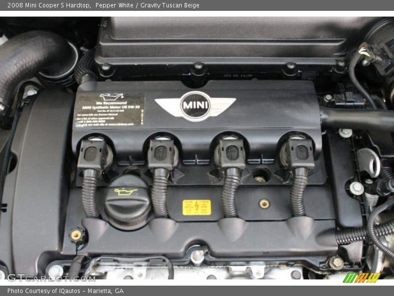 Pepper White / Gravity Tuscan Beige 2008 Mini Cooper S Hardtop