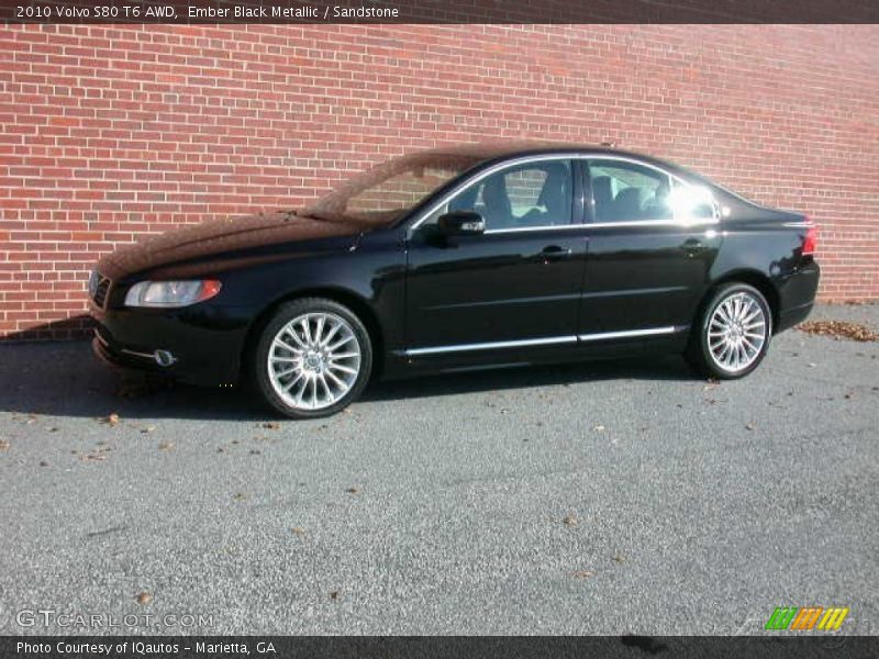 Ember Black Metallic / Sandstone 2010 Volvo S80 T6 AWD