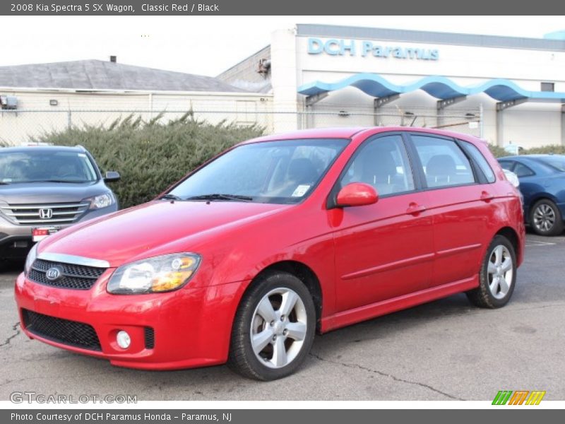 Classic Red / Black 2008 Kia Spectra 5 SX Wagon