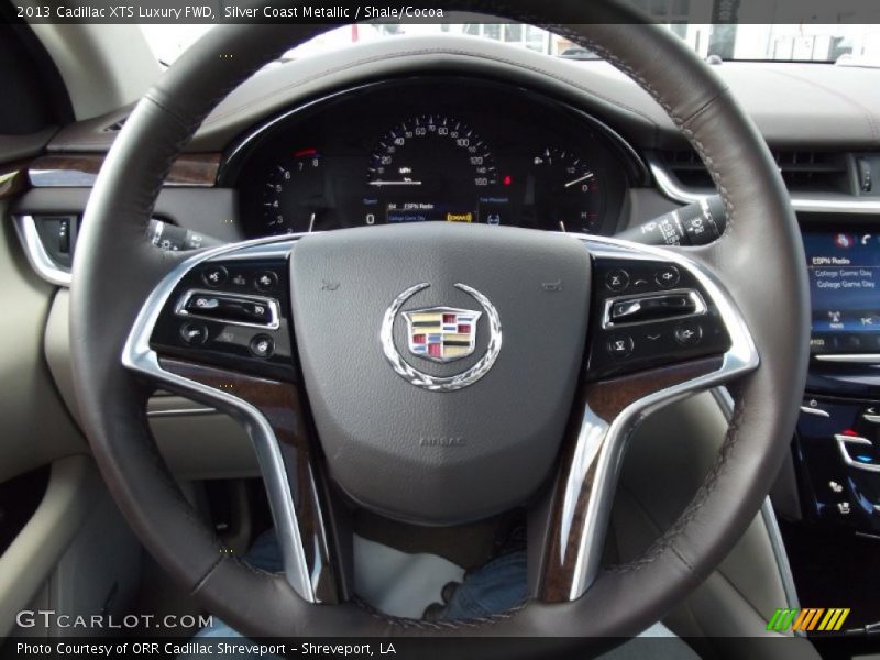 Silver Coast Metallic / Shale/Cocoa 2013 Cadillac XTS Luxury FWD