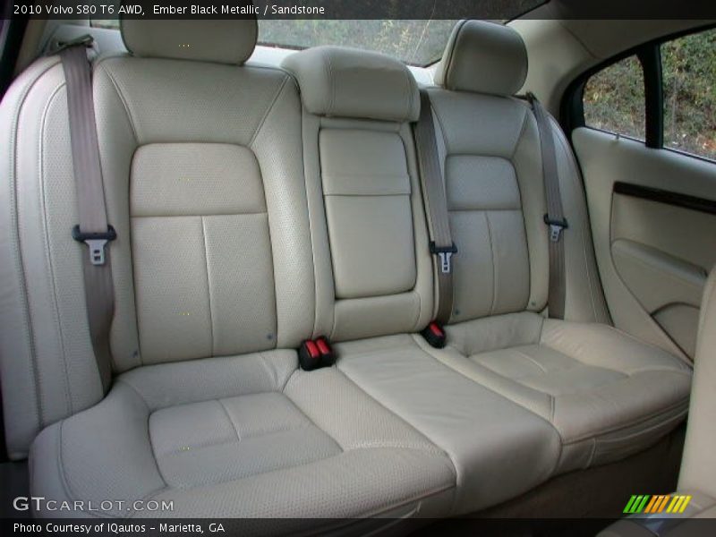 Rear Seat of 2010 S80 T6 AWD