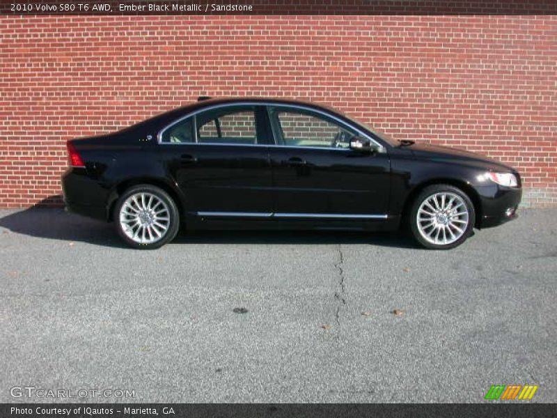 Ember Black Metallic / Sandstone 2010 Volvo S80 T6 AWD