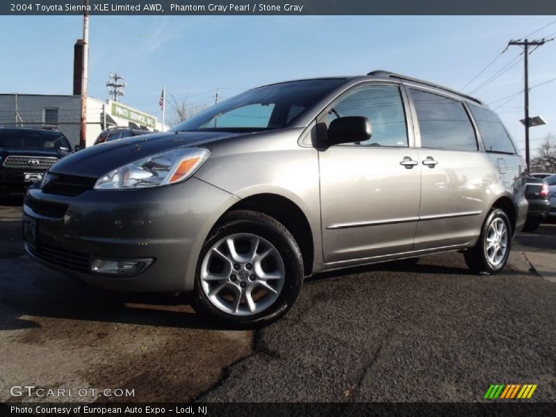 Phantom Gray Pearl / Stone Gray 2004 Toyota Sienna XLE Limited AWD