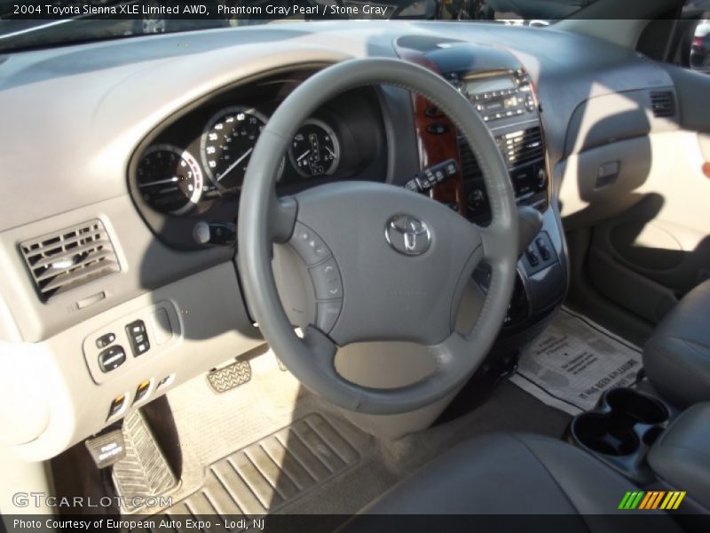 Phantom Gray Pearl / Stone Gray 2004 Toyota Sienna XLE Limited AWD