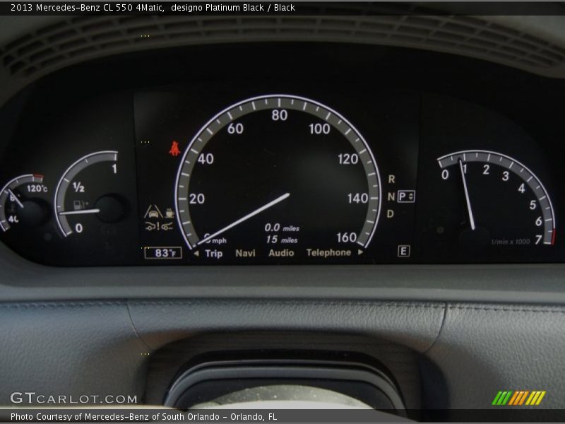  2013 CL 550 4Matic 550 4Matic Gauges