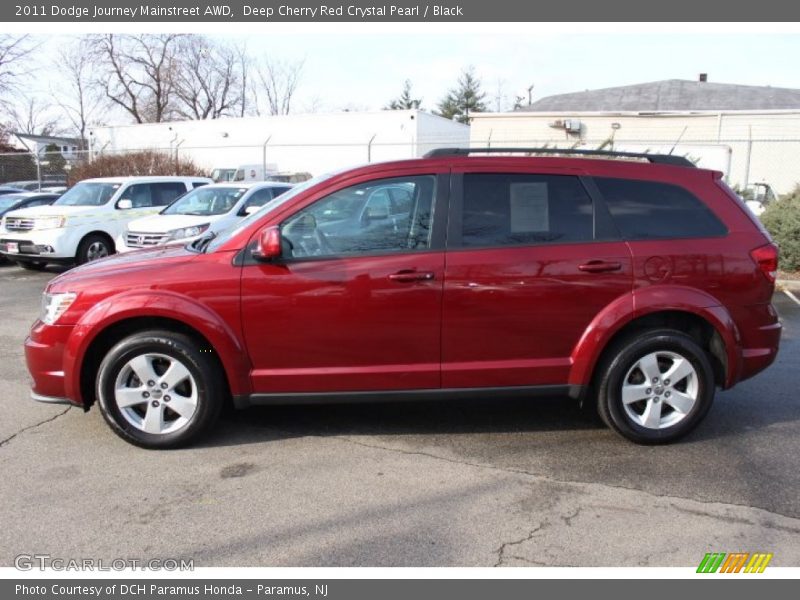 Deep Cherry Red Crystal Pearl / Black 2011 Dodge Journey Mainstreet AWD