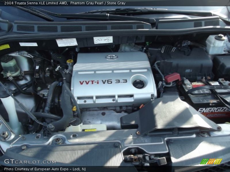 Phantom Gray Pearl / Stone Gray 2004 Toyota Sienna XLE Limited AWD