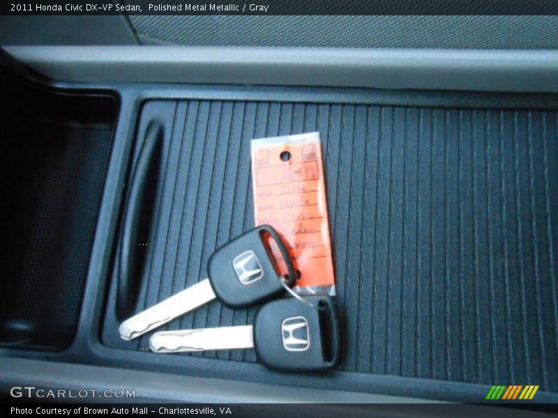 Polished Metal Metallic / Gray 2011 Honda Civic DX-VP Sedan